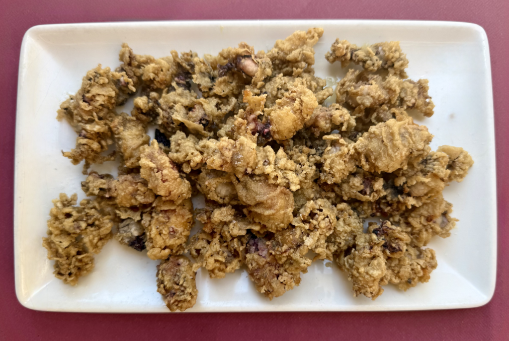 Puntillas de calamar Restaurante La Tassa en Valencia